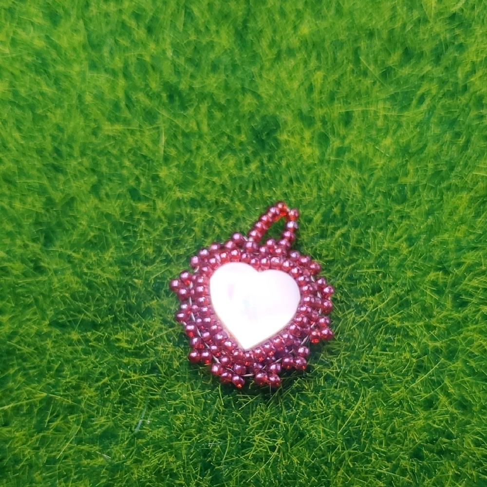 Elegant Red Heart Pendant